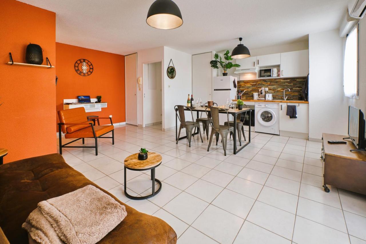 Tout Confort ! Calme, Climatisation, Piscine, Parking Gratuit, Grande Terrasse, Netflix, Wifi Carcassonne Exteriör bild