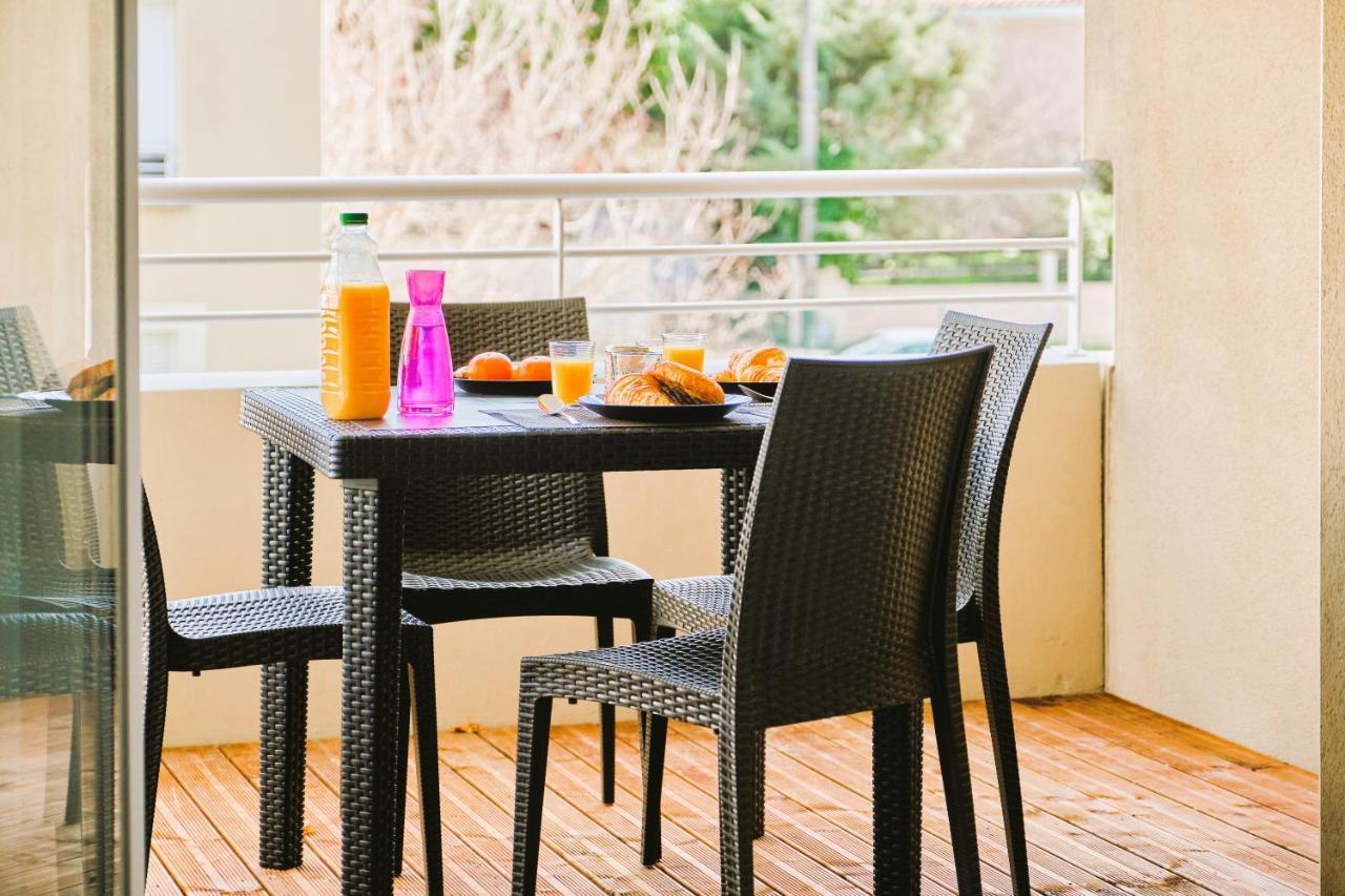 Tout Confort ! Calme, Climatisation, Piscine, Parking Gratuit, Grande Terrasse, Netflix, Wifi Carcassonne Exteriör bild