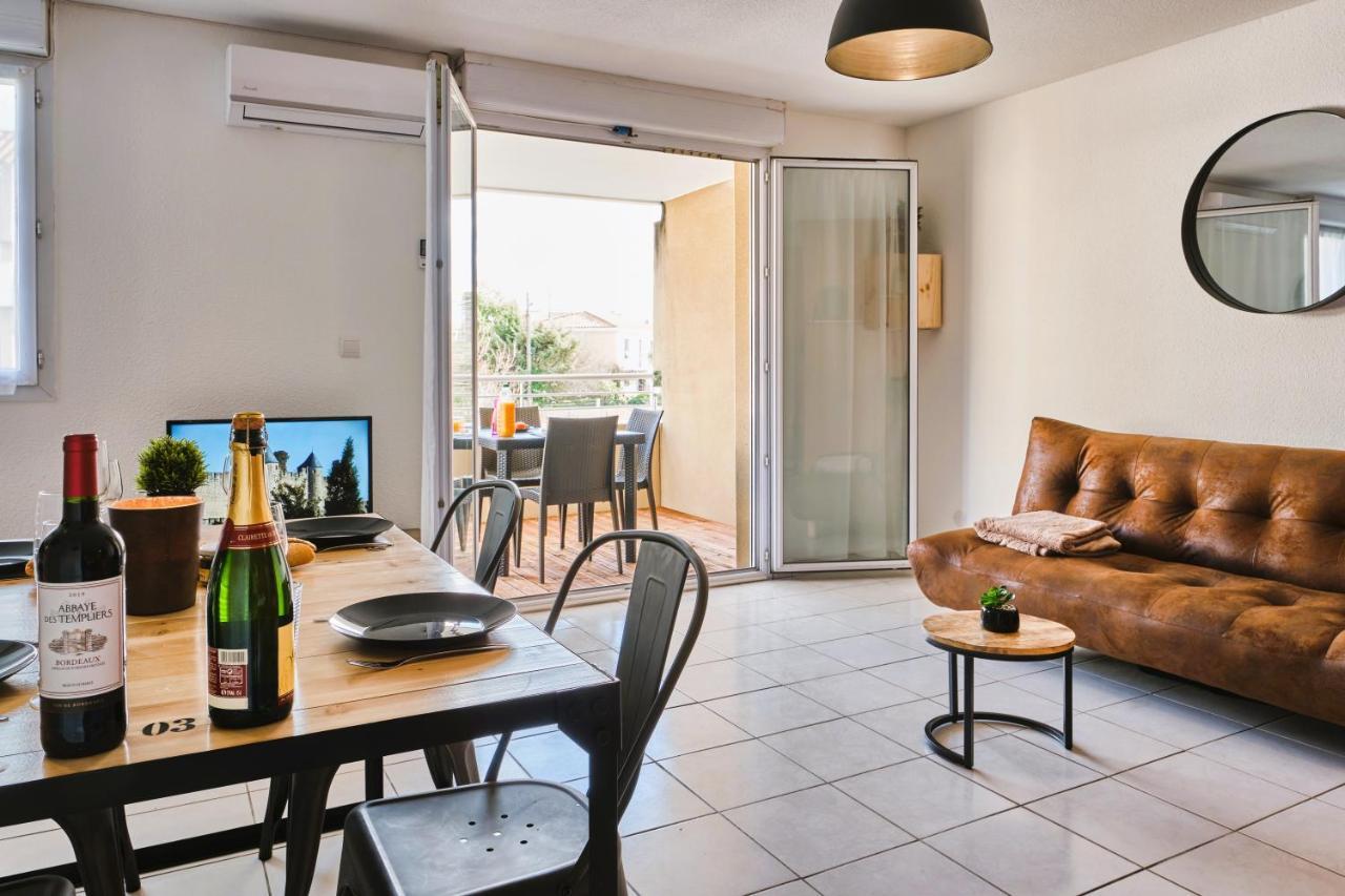 Tout Confort ! Calme, Climatisation, Piscine, Parking Gratuit, Grande Terrasse, Netflix, Wifi Carcassonne Exteriör bild