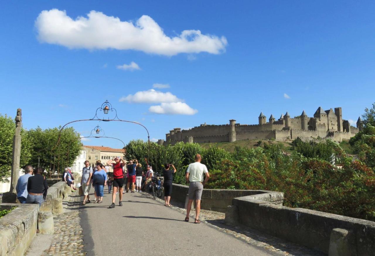 Tout Confort ! Calme, Climatisation, Piscine, Parking Gratuit, Grande Terrasse, Netflix, Wifi Carcassonne Exteriör bild