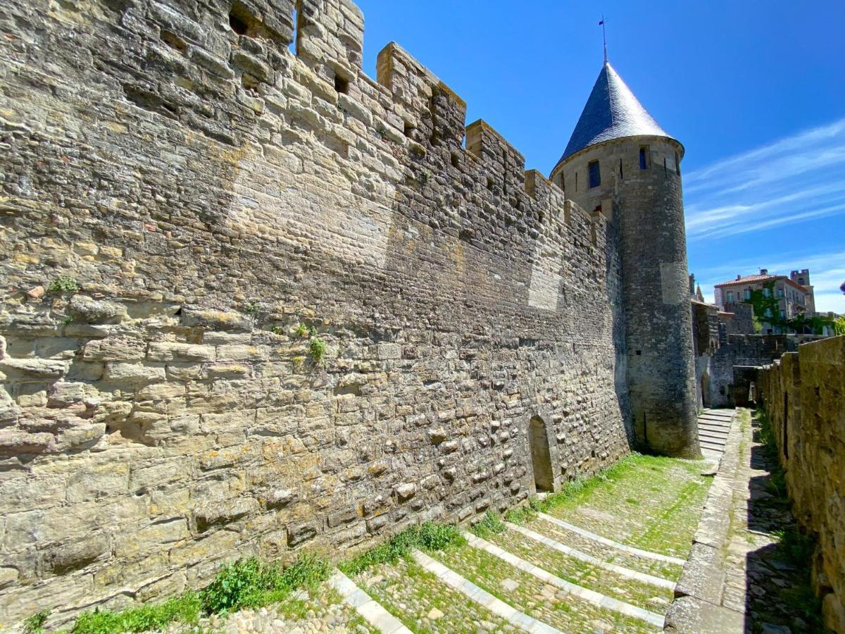 Tout Confort ! Calme, Climatisation, Piscine, Parking Gratuit, Grande Terrasse, Netflix, Wifi Carcassonne Exteriör bild